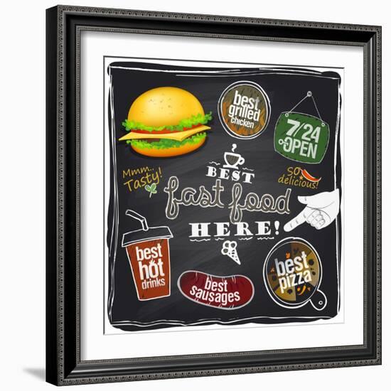 Best Fast Food Here-Selenka-Framed Premium Giclee Print