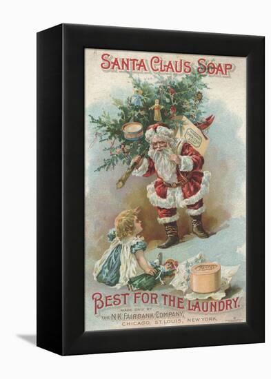 Best for the Laundry', Advertisement for Fairbank's Santa Claus Soap, C.1880-American School-Framed Premier Image Canvas