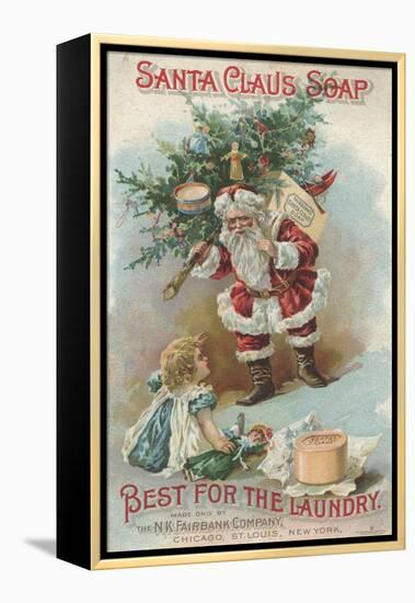 Best for the Laundry', Advertisement for Fairbank's Santa Claus Soap, C.1880-American School-Framed Premier Image Canvas