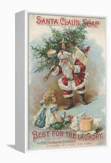 Best for the Laundry', Advertisement for Fairbank's Santa Claus Soap, C.1880-American School-Framed Premier Image Canvas