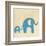 Best Friends - Elephants-Chariklia Zarris-Framed Art Print