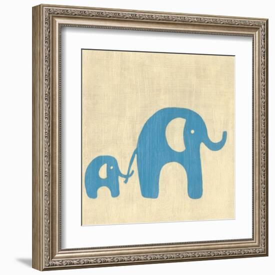 Best Friends - Elephants-Chariklia Zarris-Framed Art Print