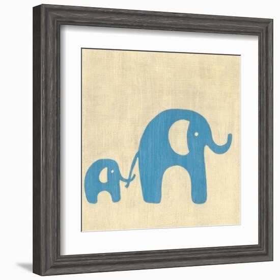 Best Friends - Elephants-Chariklia Zarris-Framed Art Print