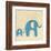 Best Friends - Elephants-Chariklia Zarris-Framed Art Print