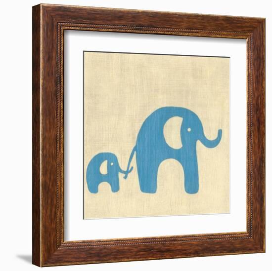 Best Friends - Elephants-Chariklia Zarris-Framed Art Print