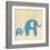 Best Friends - Elephants-Chariklia Zarris-Framed Art Print