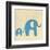 Best Friends - Elephants-Chariklia Zarris-Framed Art Print