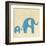 Best Friends - Elephants-Chariklia Zarris-Framed Art Print