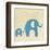 Best Friends - Elephants-Chariklia Zarris-Framed Art Print