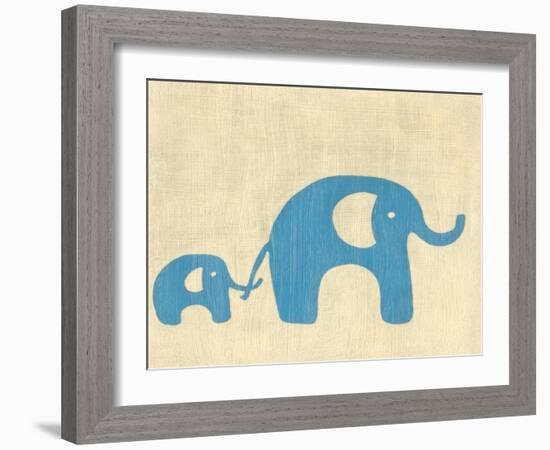 Best Friends - Elephants-Chariklia Zarris-Framed Art Print