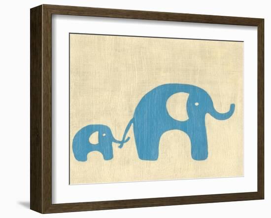 Best Friends - Elephants-Chariklia Zarris-Framed Art Print