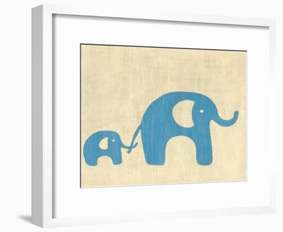 Best Friends - Elephants-Chariklia Zarris-Framed Art Print