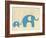 Best Friends - Elephants-Chariklia Zarris-Framed Art Print