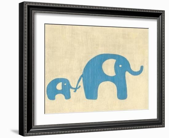 Best Friends - Elephants-Chariklia Zarris-Framed Art Print