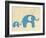 Best Friends - Elephants-Chariklia Zarris-Framed Art Print