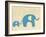 Best Friends - Elephants-Chariklia Zarris-Framed Art Print