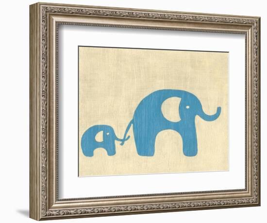 Best Friends - Elephants-Chariklia Zarris-Framed Premium Giclee Print