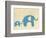 Best Friends - Elephants-Chariklia Zarris-Framed Premium Giclee Print