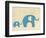 Best Friends - Elephants-Chariklia Zarris-Framed Premium Giclee Print