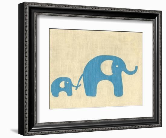 Best Friends - Elephants-Chariklia Zarris-Framed Premium Giclee Print