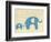 Best Friends - Elephants-Chariklia Zarris-Framed Premium Giclee Print