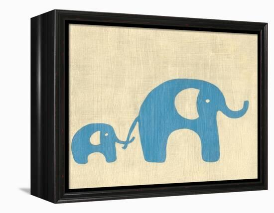 Best Friends - Elephants-Chariklia Zarris-Framed Stretched Canvas