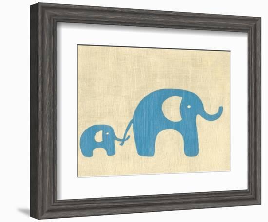 Best Friends - Elephants-Chariklia Zarris-Framed Art Print