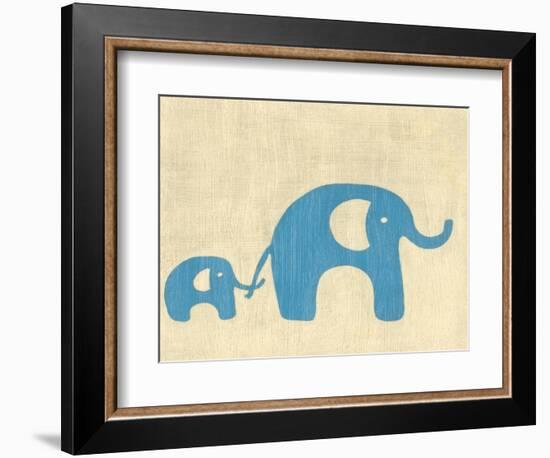 Best Friends - Elephants-Chariklia Zarris-Framed Art Print