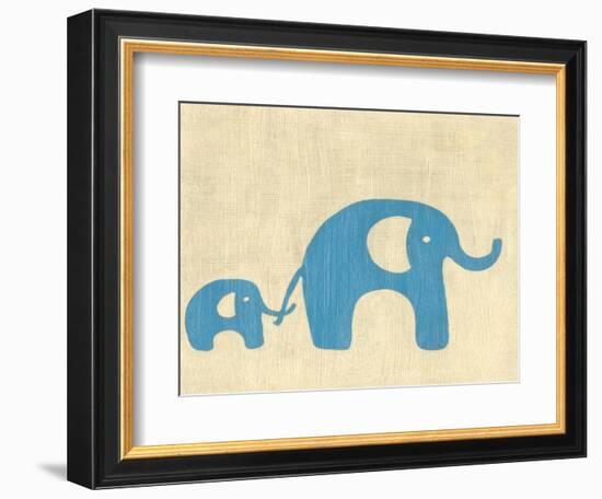 Best Friends - Elephants-Chariklia Zarris-Framed Art Print