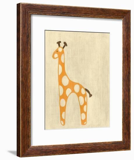 Best Friends - Giraffe-Chariklia Zarris-Framed Art Print