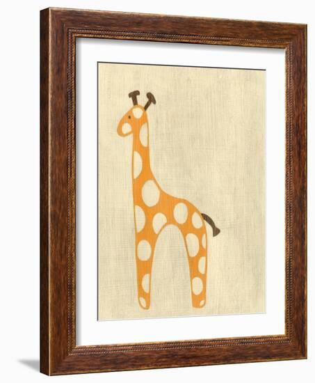 Best Friends - Giraffe-Chariklia Zarris-Framed Art Print