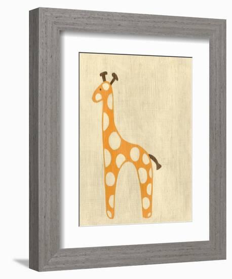 Best Friends - Giraffe-Chariklia Zarris-Framed Art Print