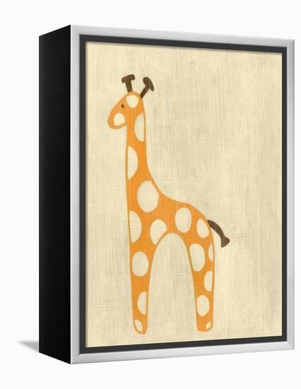 Best Friends - Giraffe-Chariklia Zarris-Framed Stretched Canvas