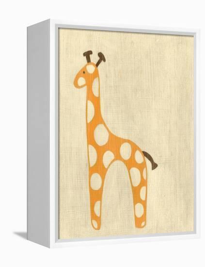 Best Friends - Giraffe-Chariklia Zarris-Framed Stretched Canvas