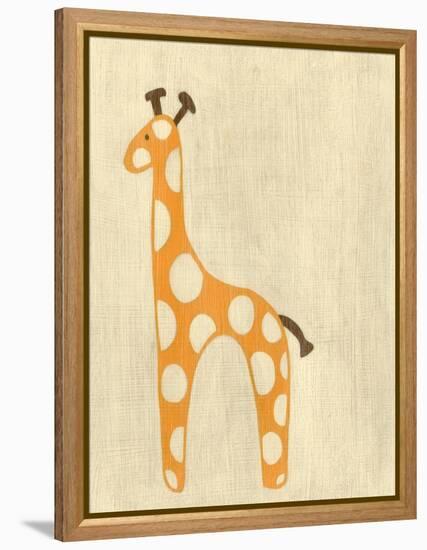 Best Friends - Giraffe-Chariklia Zarris-Framed Stretched Canvas