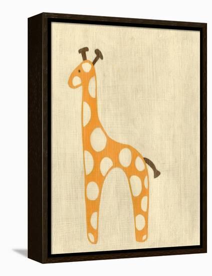 Best Friends - Giraffe-Chariklia Zarris-Framed Stretched Canvas