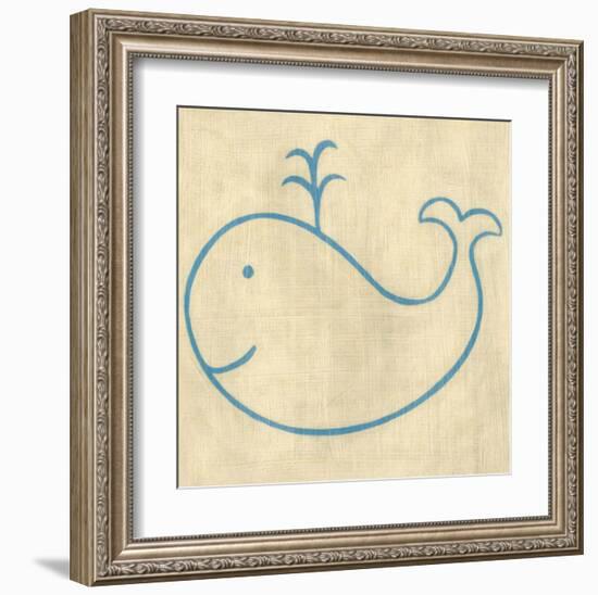 Best Friends - Whale-Chariklia Zarris-Framed Art Print