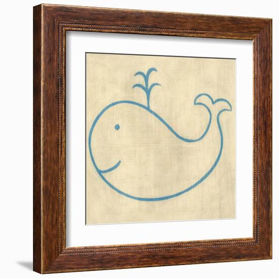 Best Friends - Whale-Chariklia Zarris-Framed Art Print