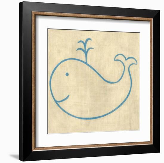 Best Friends - Whale-Chariklia Zarris-Framed Art Print