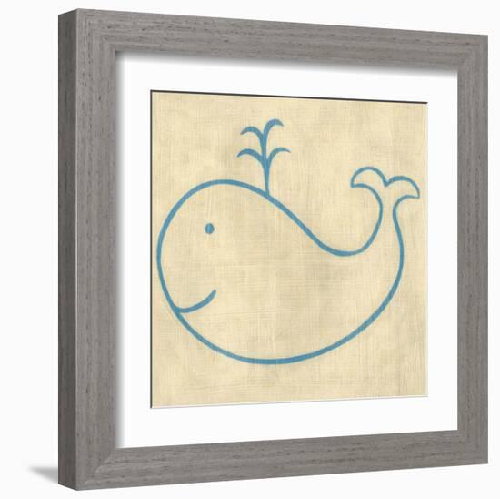 Best Friends - Whale-Chariklia Zarris-Framed Art Print