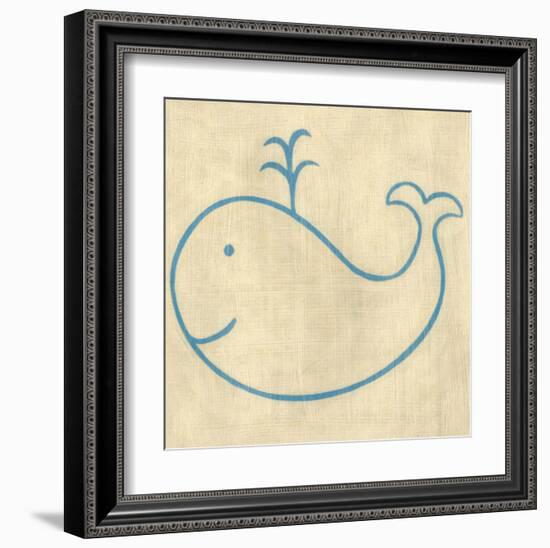 Best Friends - Whale-Chariklia Zarris-Framed Art Print