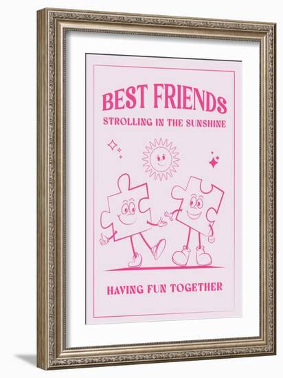 Best Friends-Oju Design-Framed Giclee Print