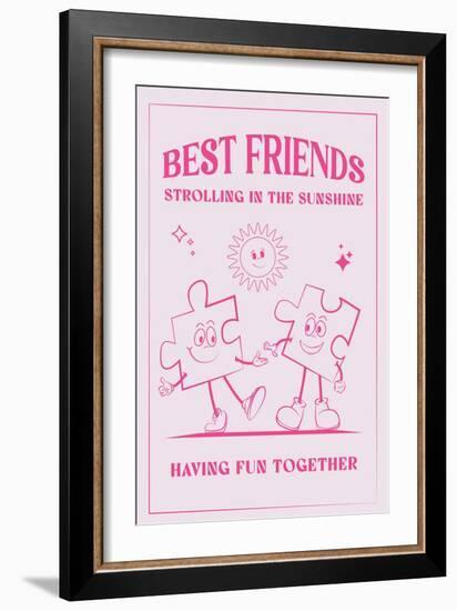 Best Friends-Oju Design-Framed Giclee Print