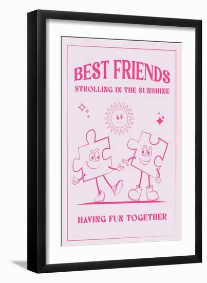 Best Friends-Oju Design-Framed Giclee Print