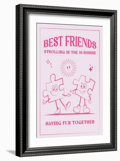 Best Friends-Oju Design-Framed Giclee Print