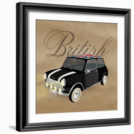 Best of British Black Mini-Dominique Vari-Framed Premium Giclee Print