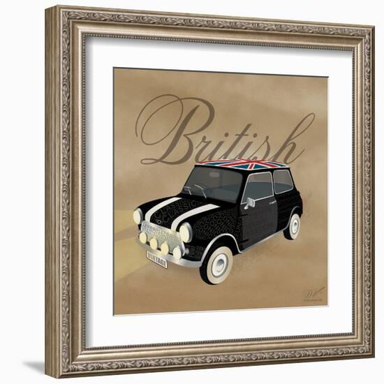 Best of British Black Mini-Dominique Vari-Framed Art Print