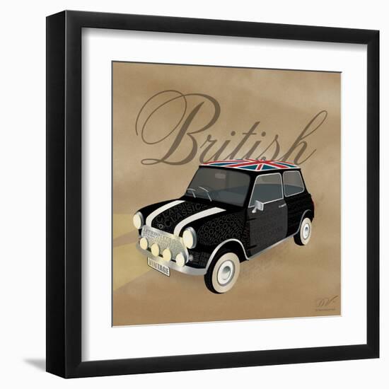 Best of British Black Mini-Dominique Vari-Framed Art Print