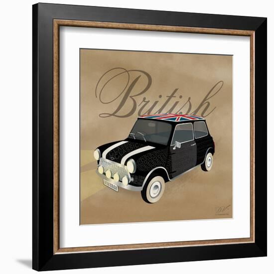 Best of British Black Mini-Dominique Vari-Framed Art Print