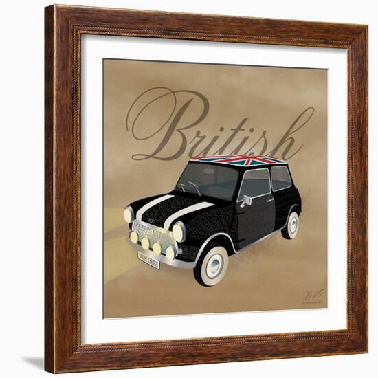 Best of British Black Mini-Dominique Vari-Framed Art Print